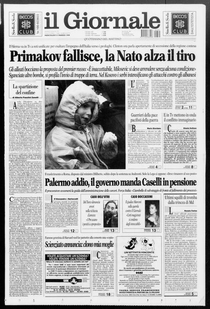 Il giornale : quotidiano del mattino